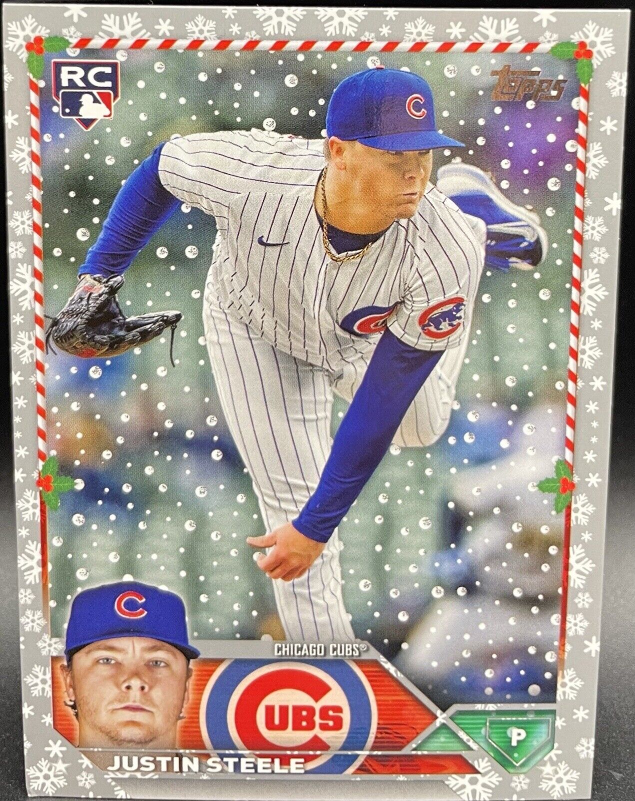 2023 Topps Holiday - Metallic #H191 Justin Steele (RC) Chicago Cubs￼