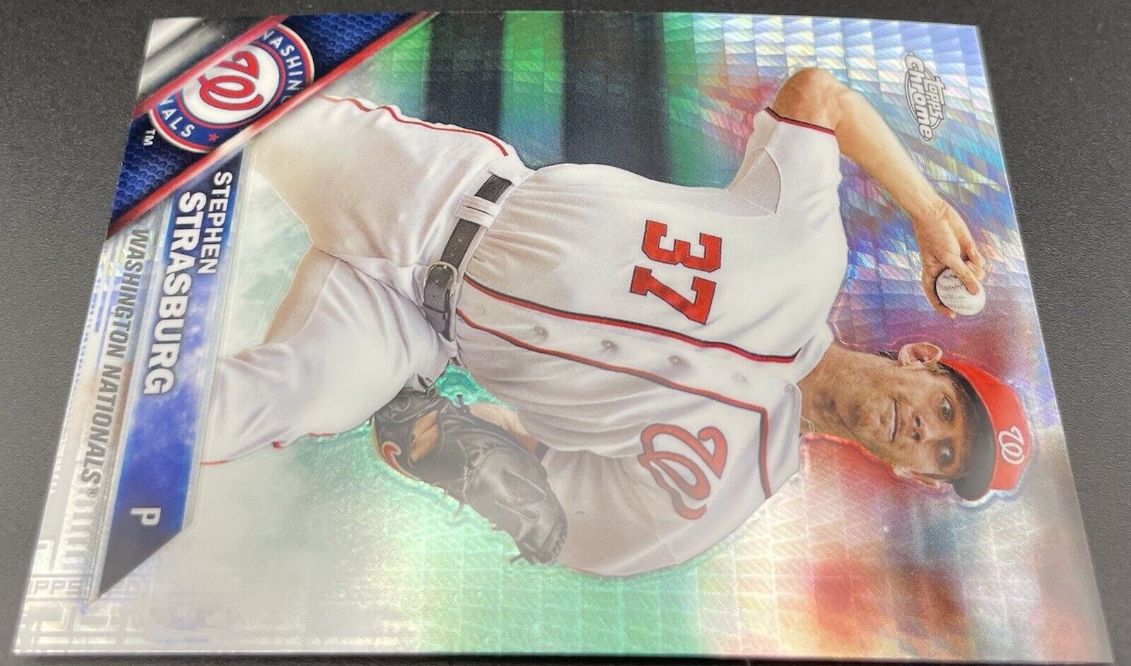 2016 Topps Chrome - Prism Refractor #40 Stephen Strasburg Washington Nationals ￼