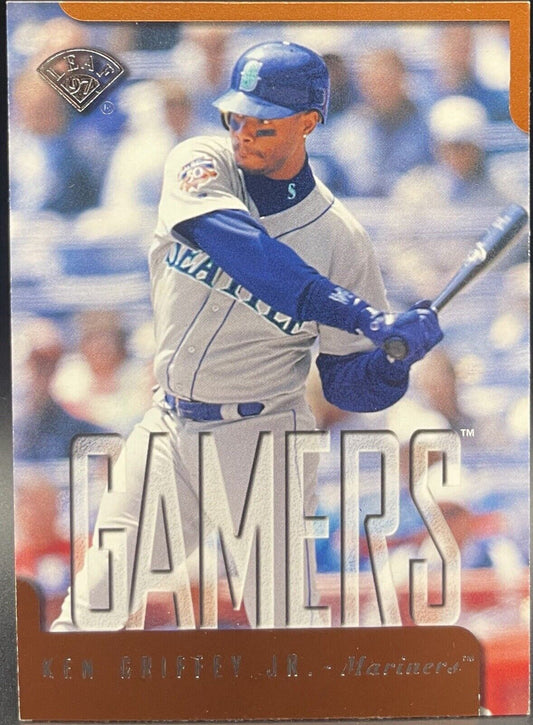 Ken Griffey Jr 1997 Donruss Leaf # 371 Gamers Copper Seattle Mariners