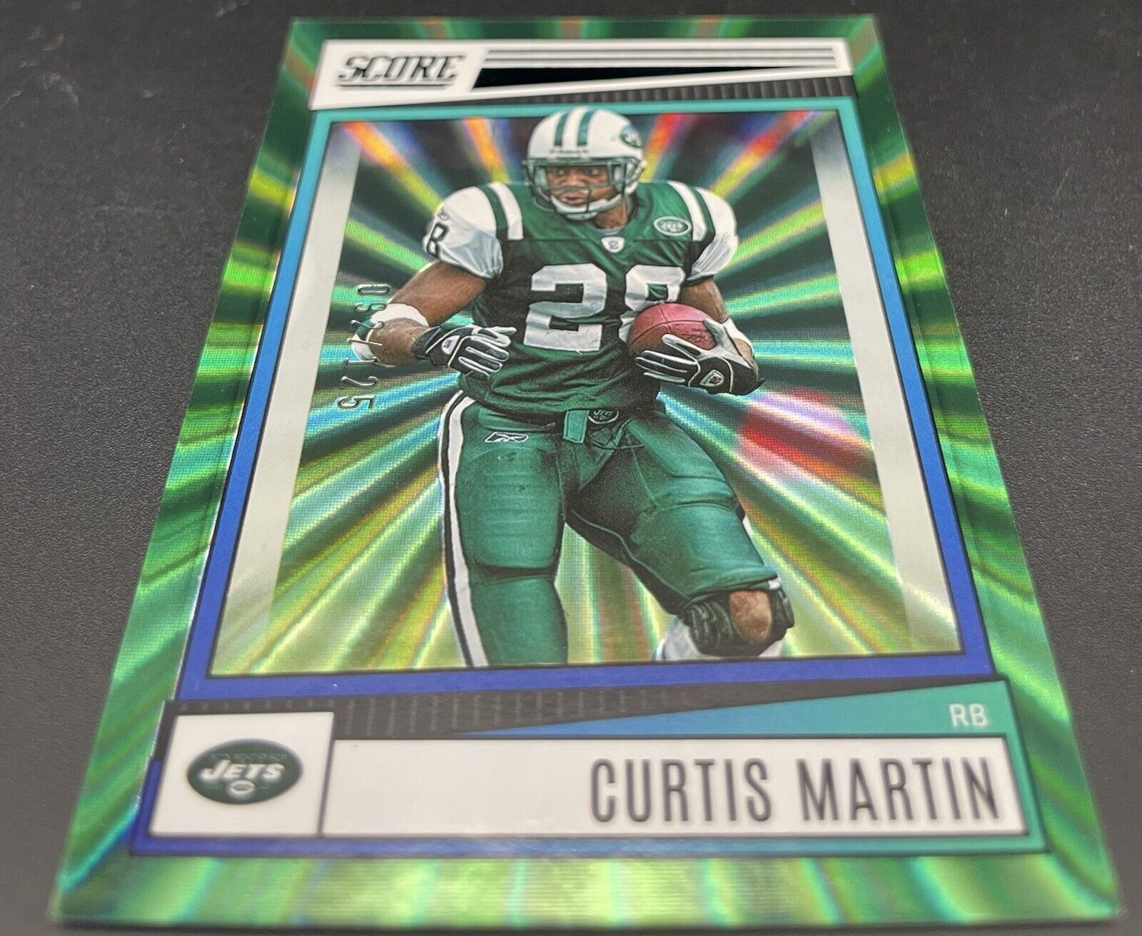 Curtis Martin 2022 Panini Score #299   /125 Green New York Jets