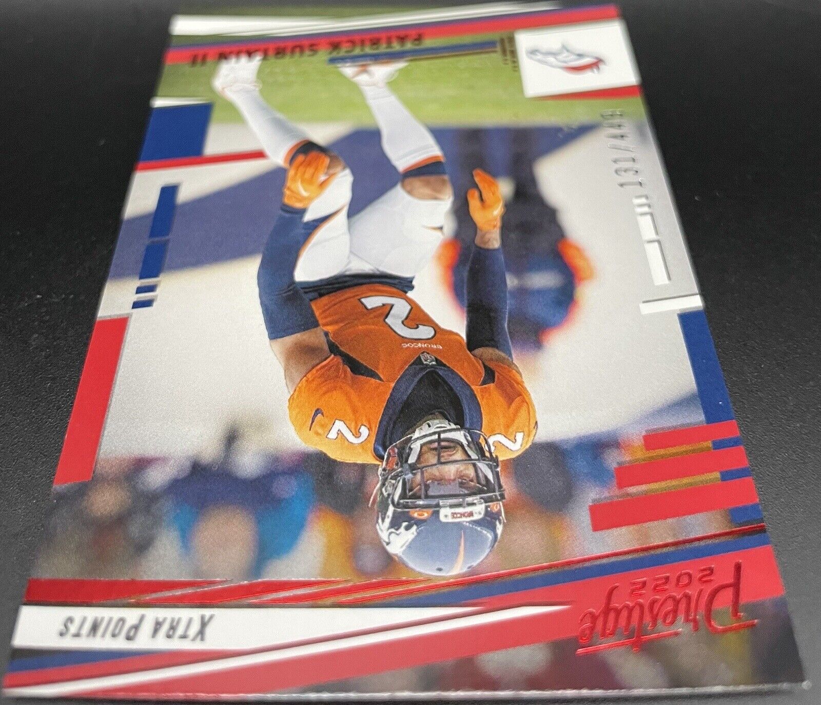 Patrick Surtain II 2022 Panini Prestige Red #93 Xtra Points /449 Denver Broncos