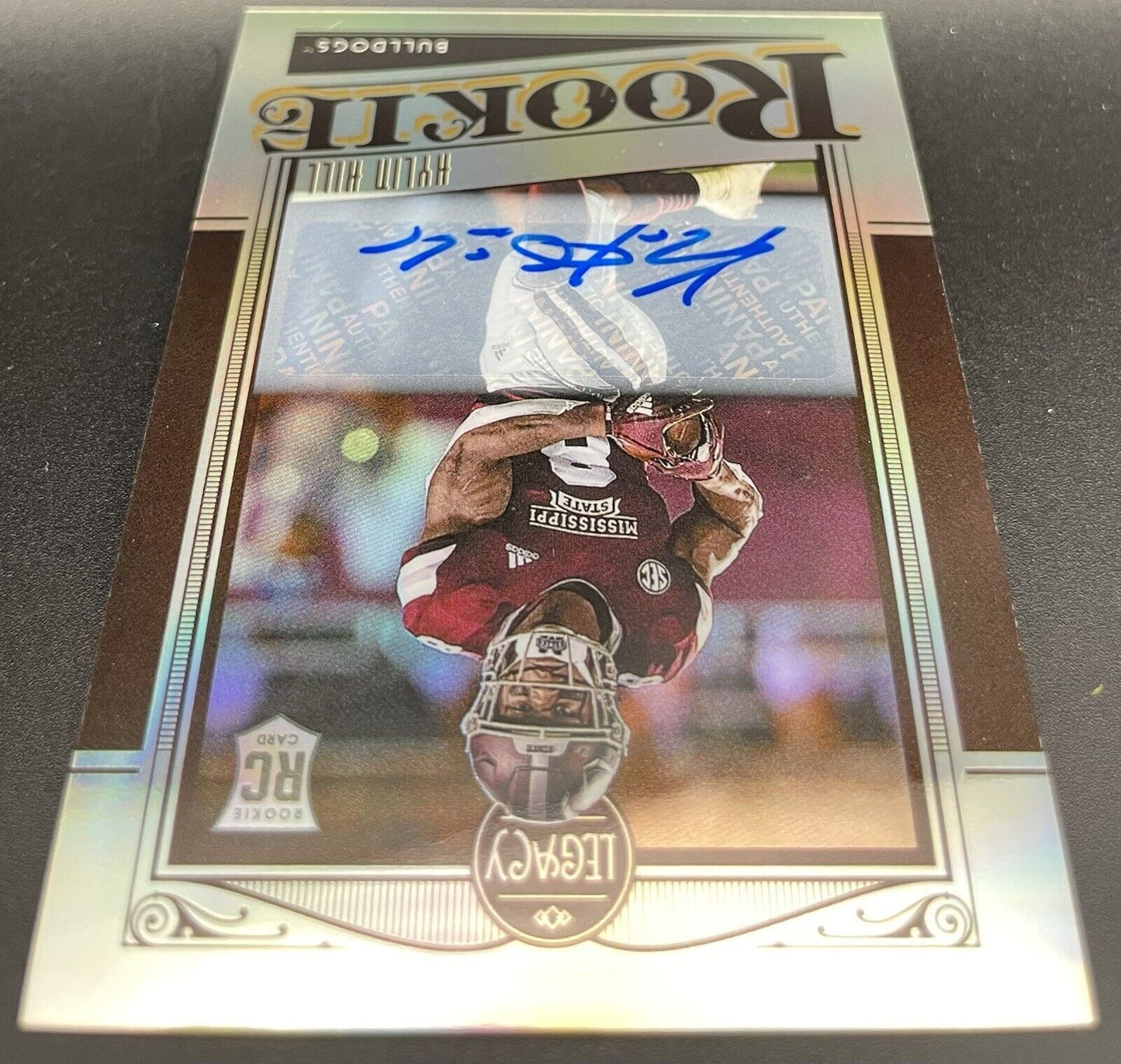 Kyllin Hill 2021 Panini Legacy #171 Autograph, RC Mississippi State / Pakers