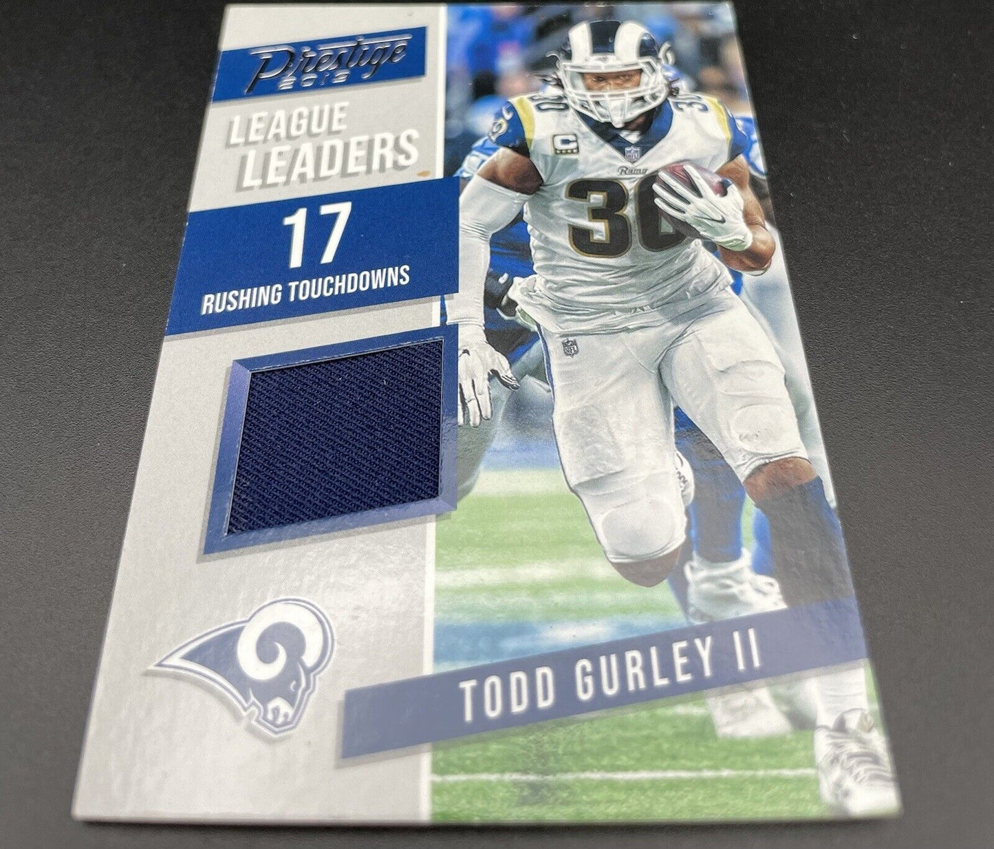 Todd Gurley II 2019 Panini Prestige #LL-TG Patch Los Angeles Rams he didn’t know