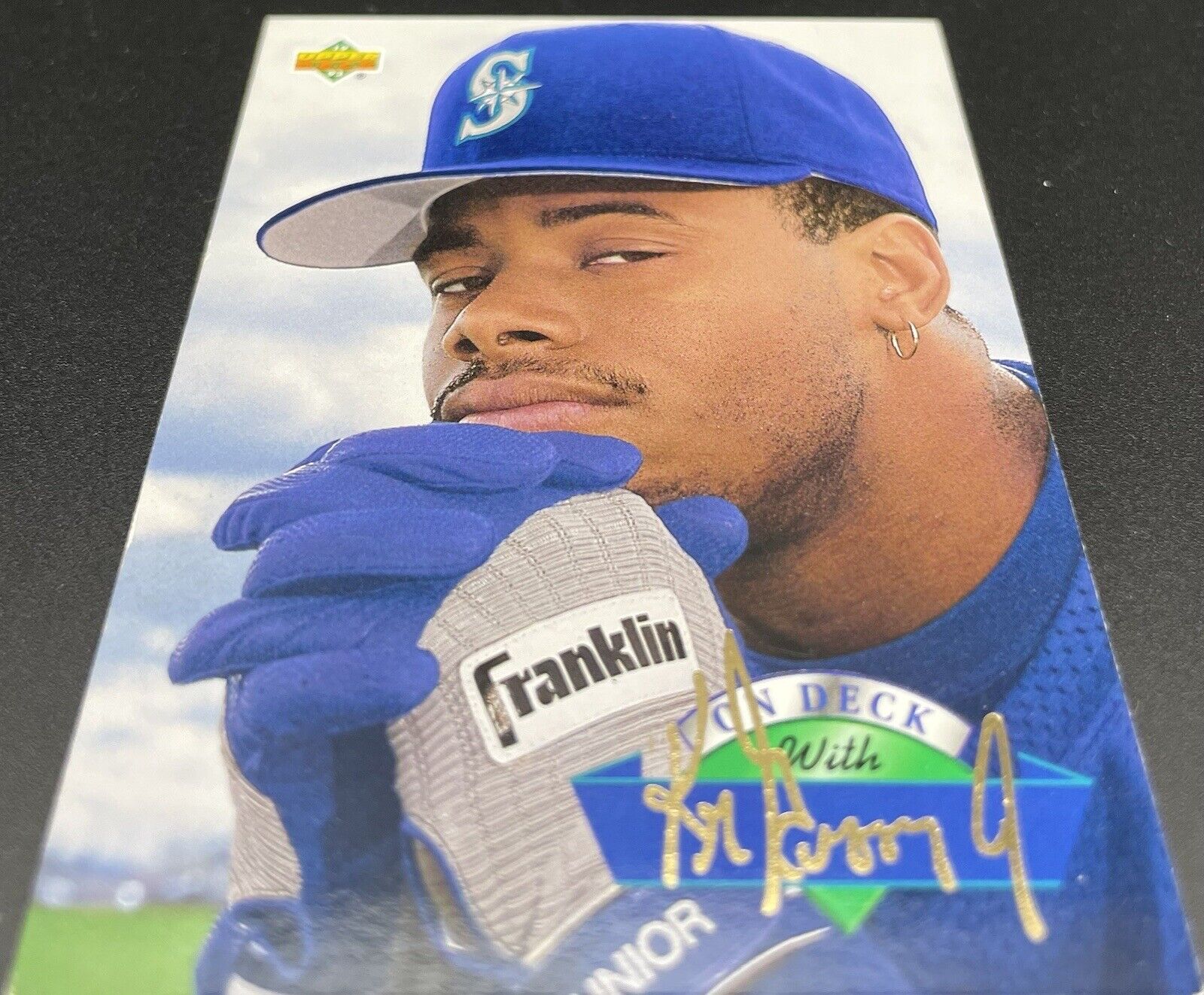 1993 Upper Deck Ken Griffey Jr #D13 On Deck Gold Print AutoSeattle Mariners🔥🏈