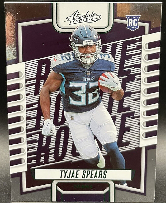 Tyjae  Spears 2023 Panini Absolute #129 Rookie Card Green Tennessee Titans