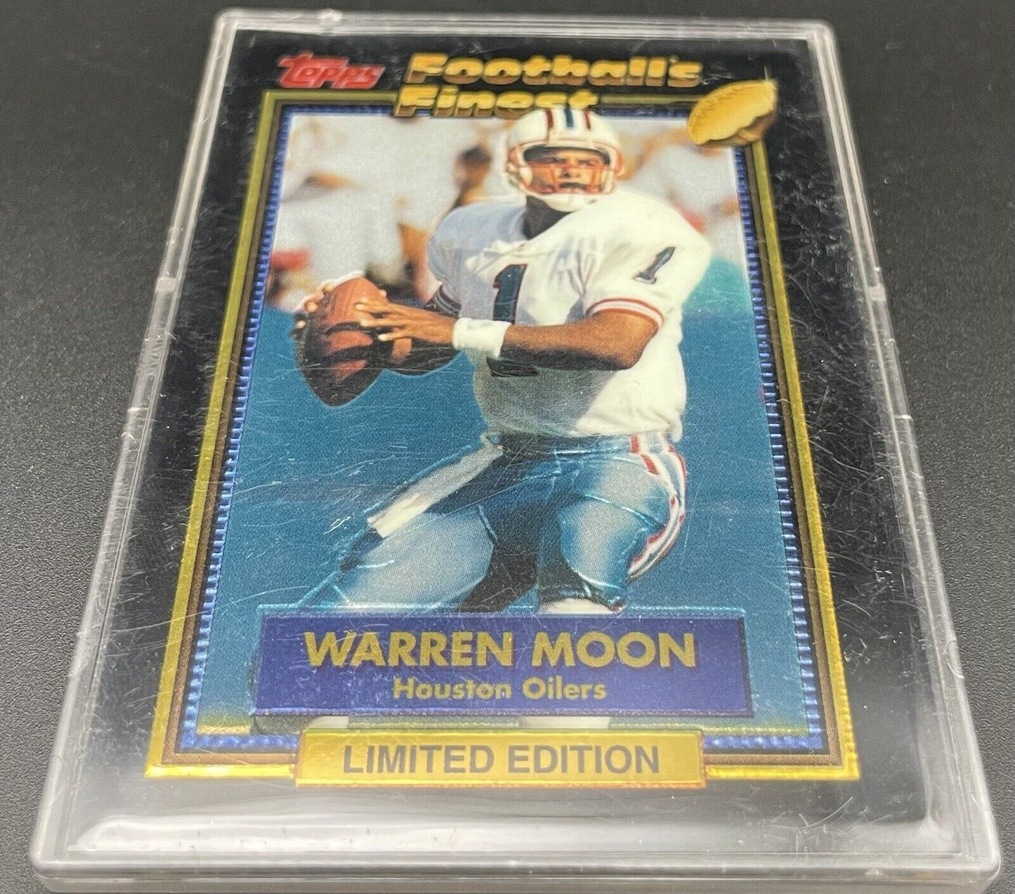 Warren Moon 1992 Topps 19 Of 44 Footballs Finest Limited Houston Oilers