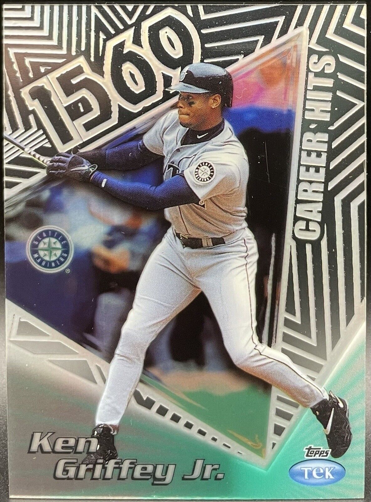 Ken Griffey Jr 1999 Topps #5B P-26 1560 Tek Seattle Mariners🔥Career Hits RARE