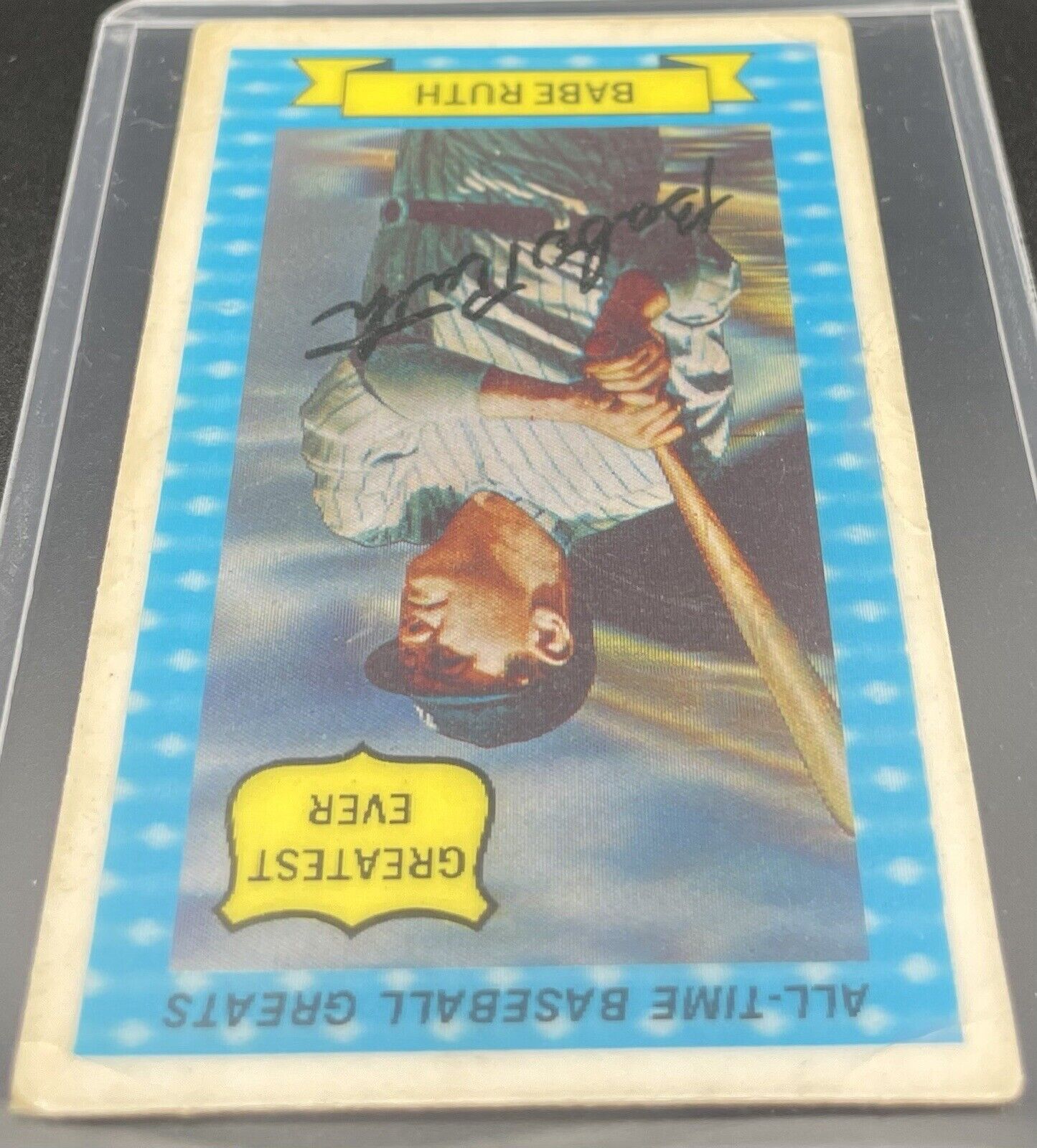 1972 Kellogg's 3-D All-Time Baseball Greats Babe Ruth (Greatest Ever) #6 HOF