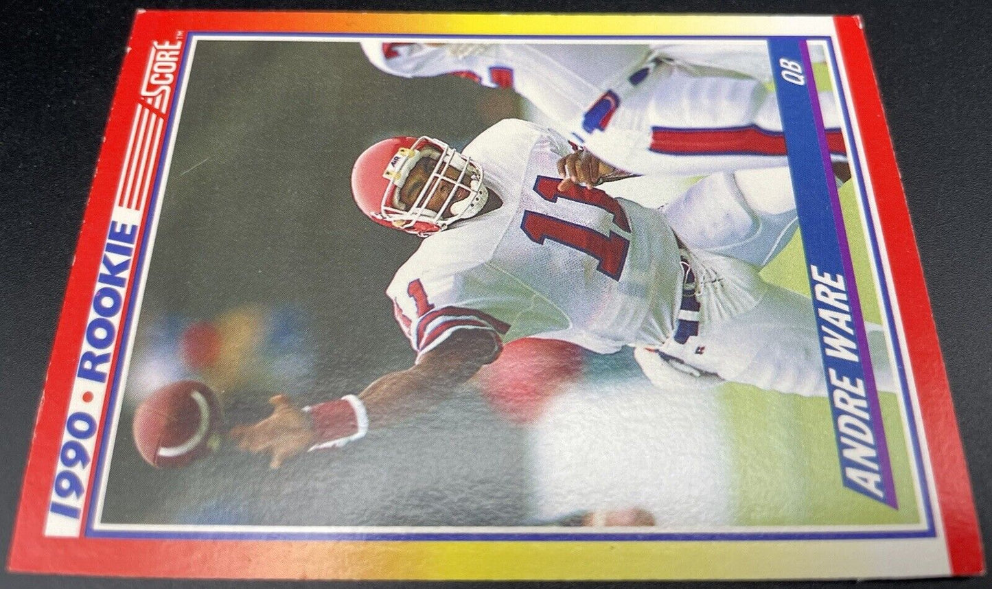 1990 Score Rookie  - #292 Andre Ware (RC) Detroit Lions ￼