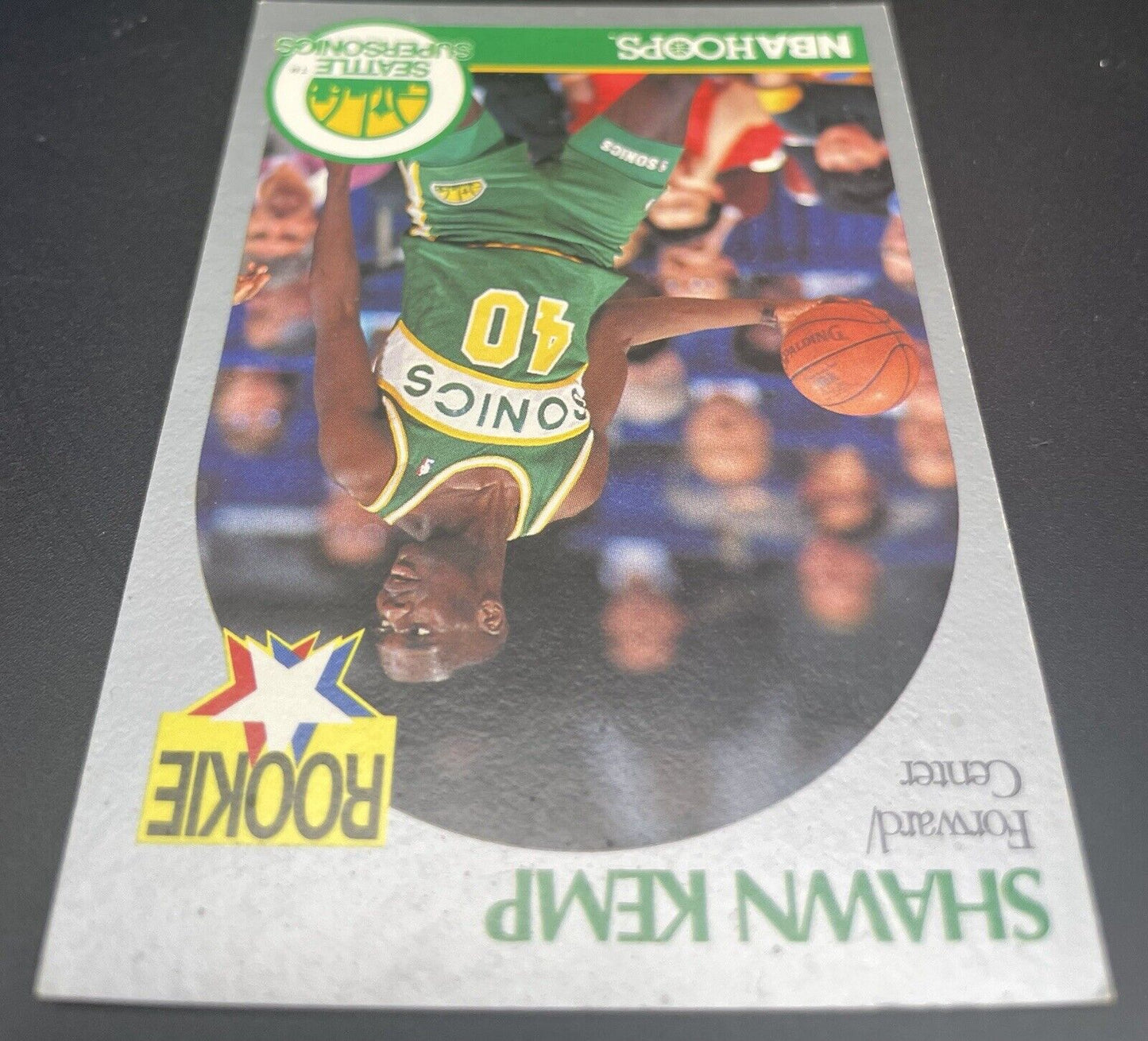 1990-91 NBA Hoops - #279 Shawn Kemp (RC) Seattle supersonics