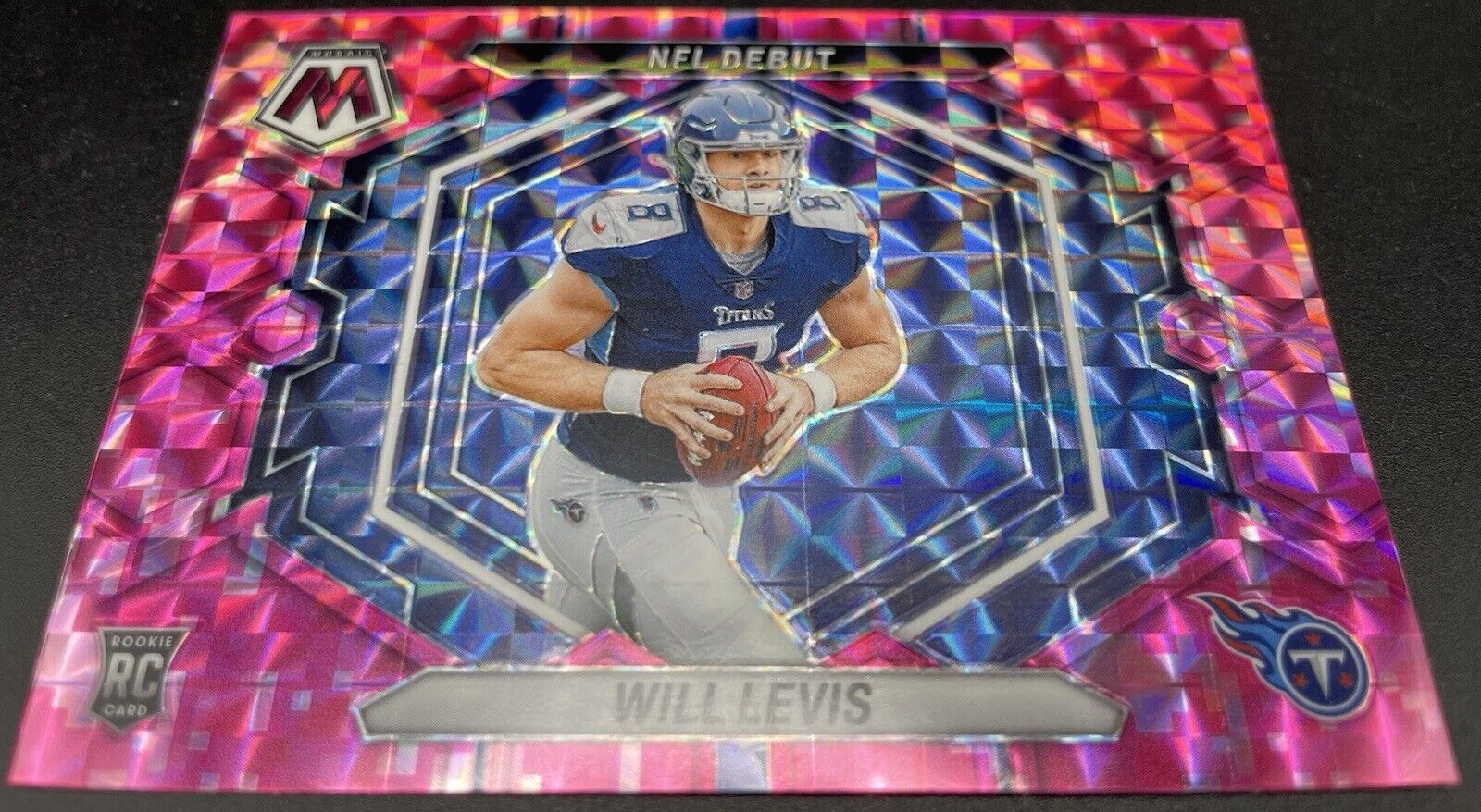 2023 Panini Mosaic - NFL Debut Camo Pink Mosaic Prizm #ND-4 Will Levis (RC)