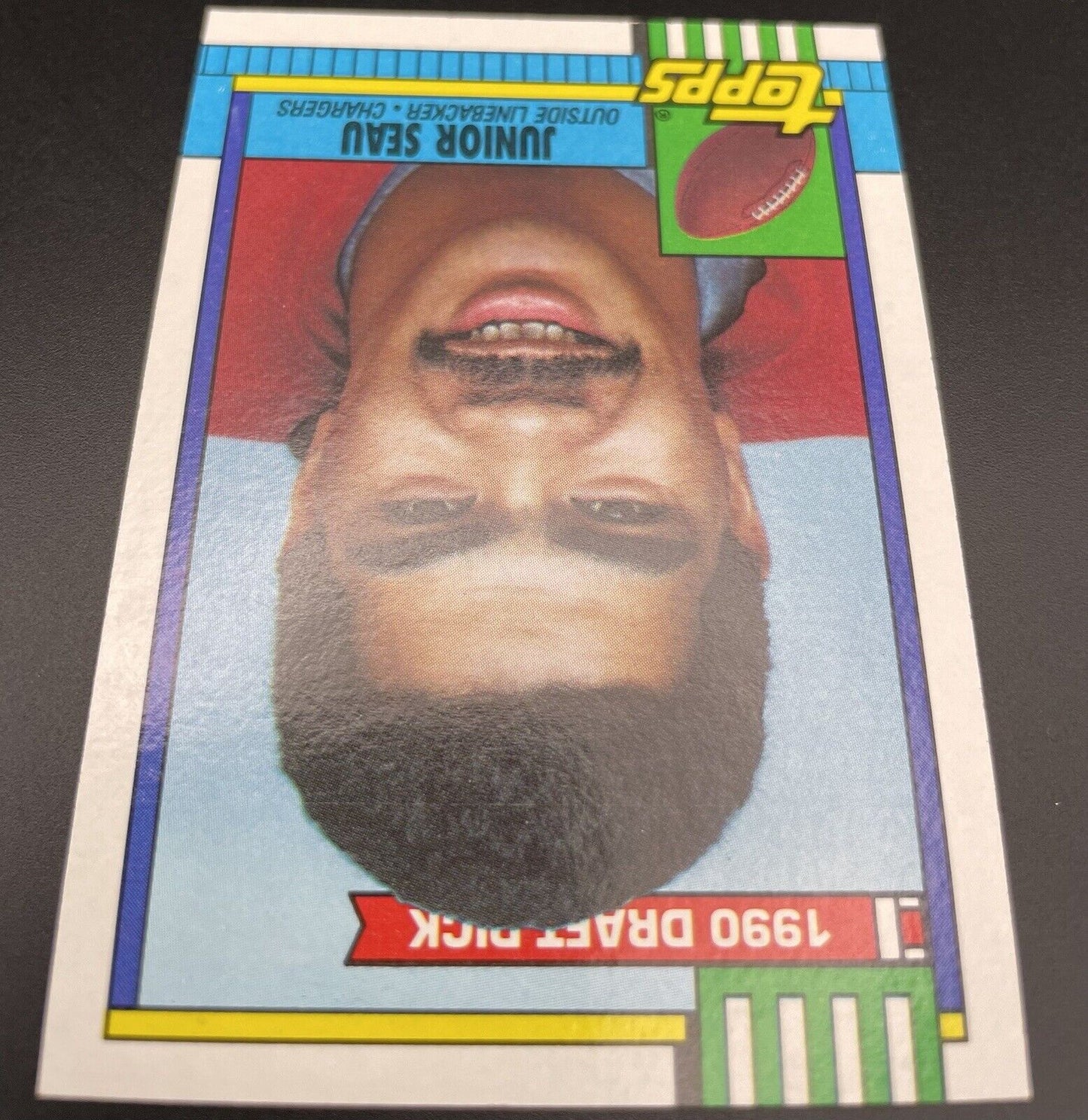 Junior Seau 1990 Topps #381 1990 Draft Pick RC San Diego Chargers