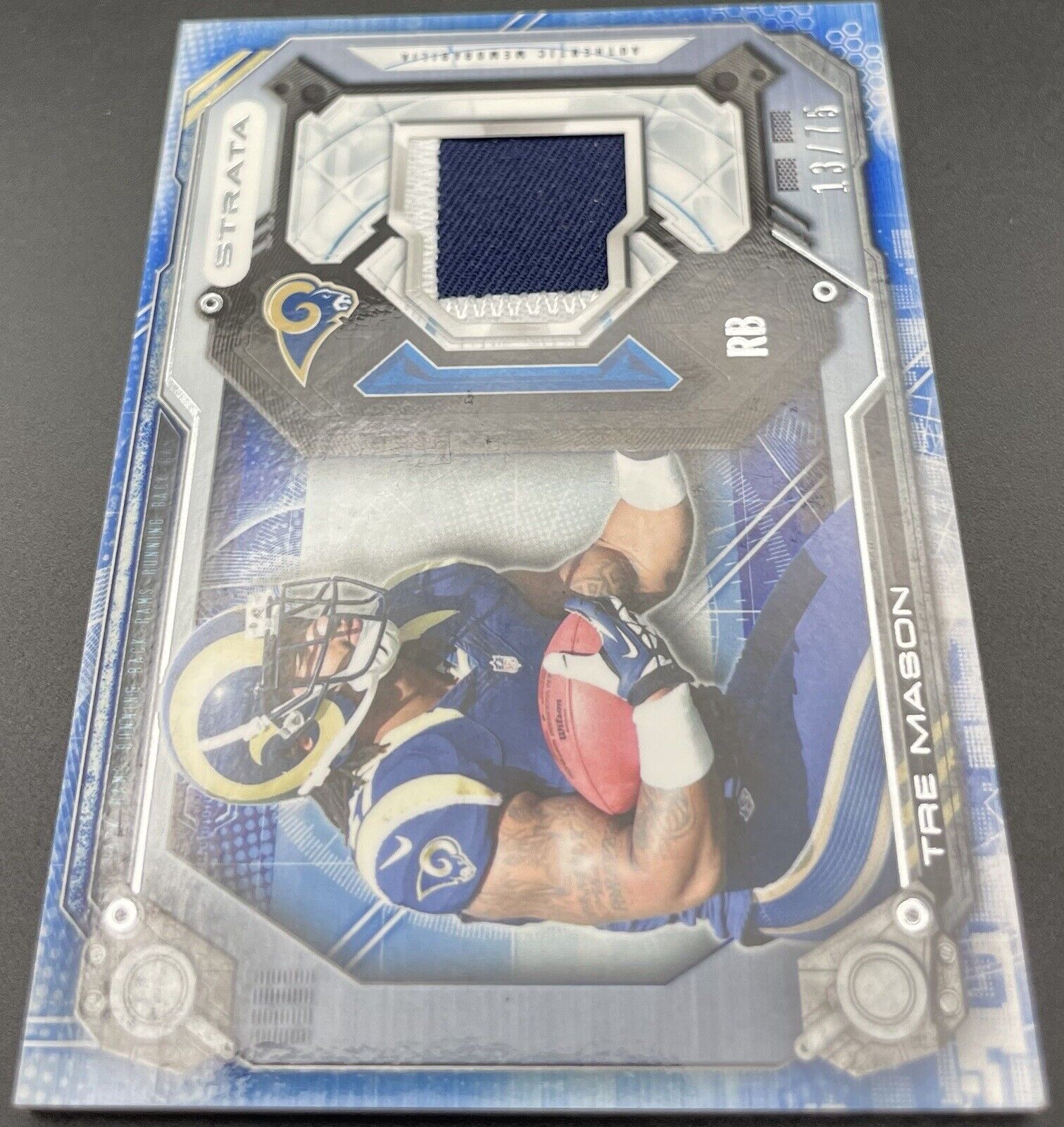 Tre Mason 2014 Topps #SR-TM Strata Patch,  13/75 Los Angeles Rams