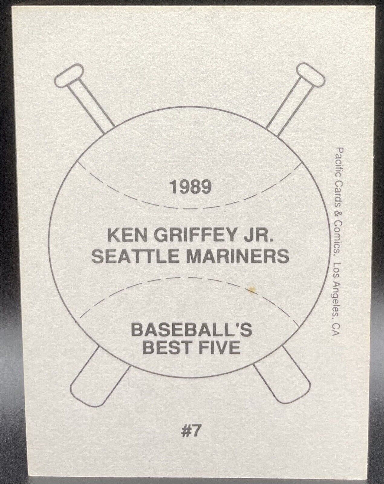 Ken Griffey Jr 1988 Pacific Cards #7 Seattle Mariners Rookie Year