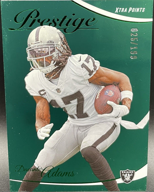 Davante Adams Prestige Xtra Points Green  /199 2023 #153 Las Vegas Raiders!🔥