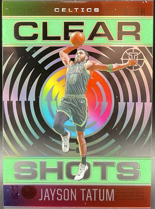 2020-21 Panini Illousions Clear Shots Jayson Tatum Boston Celtics #9 Insert