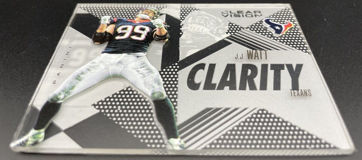 J J Watt 2015 Panini Clear Vision #CL-3 Clarity Houston Texans