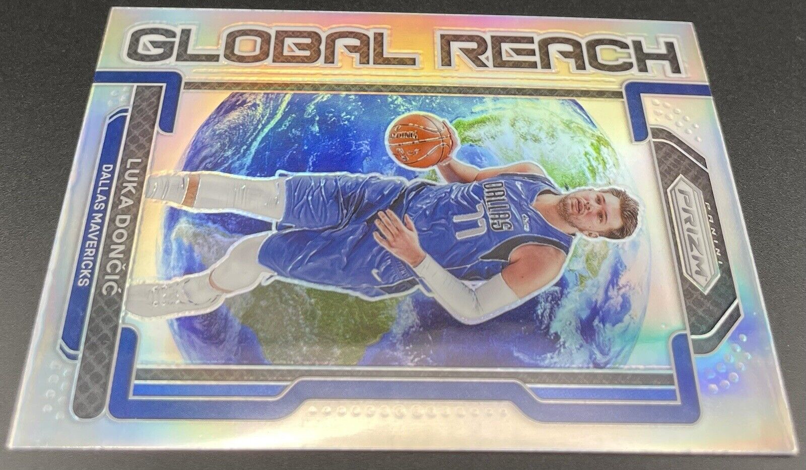 Luka Doncic 2021 Panini Prizm #4 Global Reach Dallas Mavericks Hologram