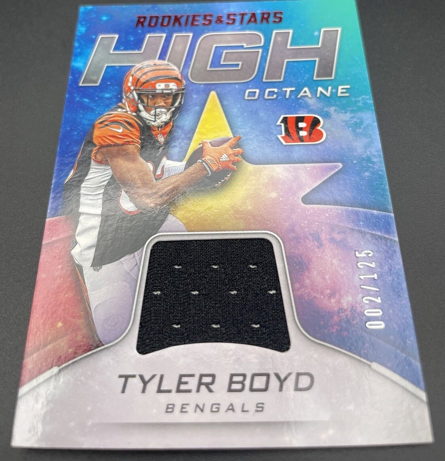 Tyler Boyd 2019 Panini Rookies #HI-TB Patch, 2/125 RC Cincinnati Bengals