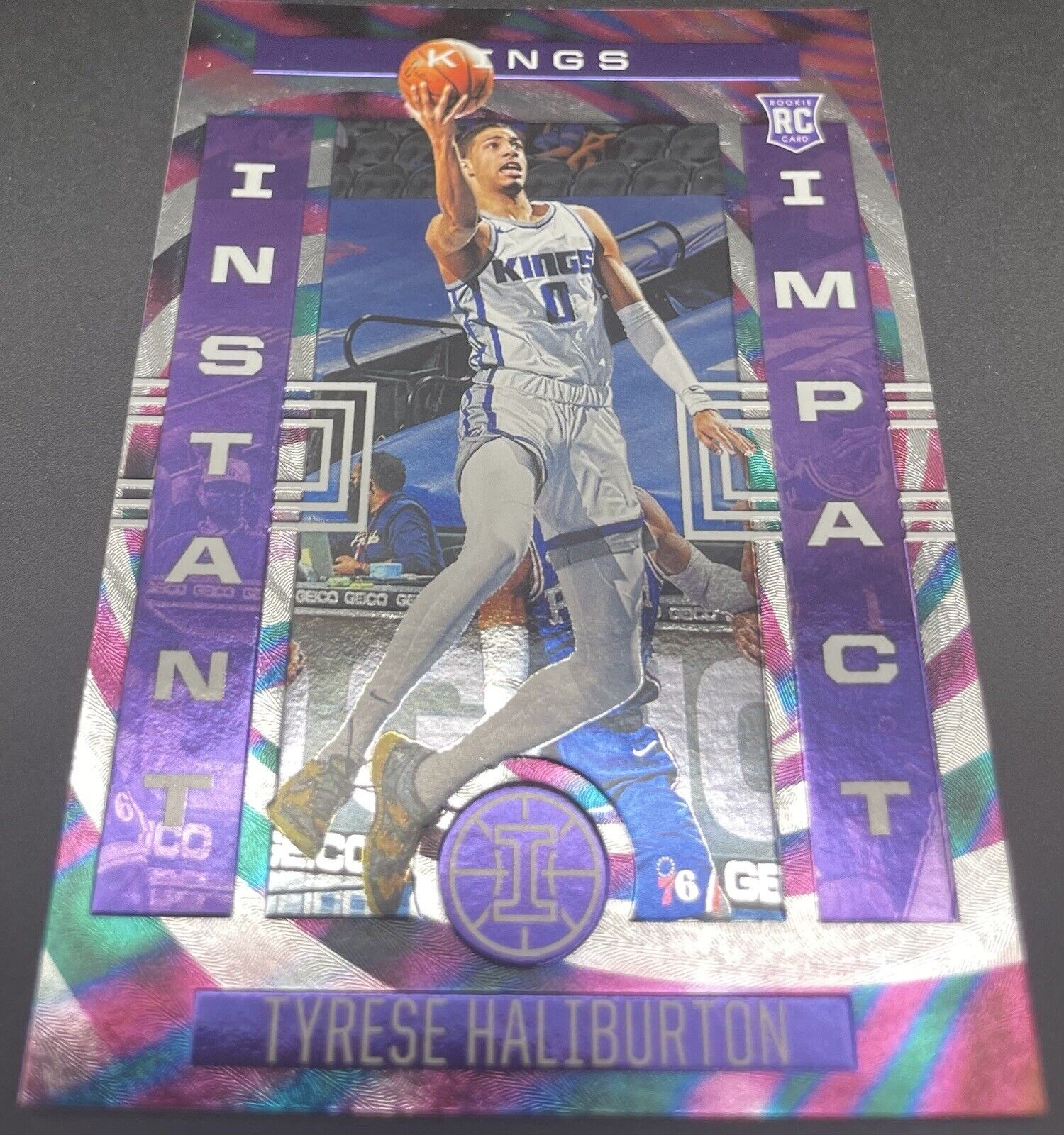 2020-21 Panini Illusions TYRESE HALIBURTON Instant Impact Rookie RC #9 Kings SP