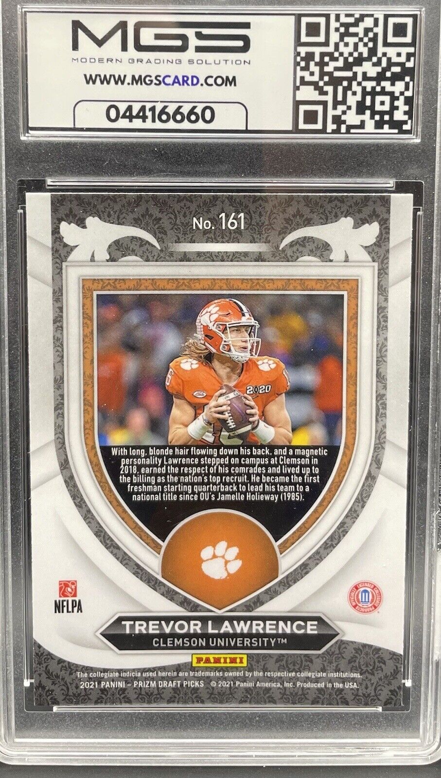 Trevor Lawrence 2021 Panini Prizm D.P. #161 Rookie Card MGS 9 Mint 