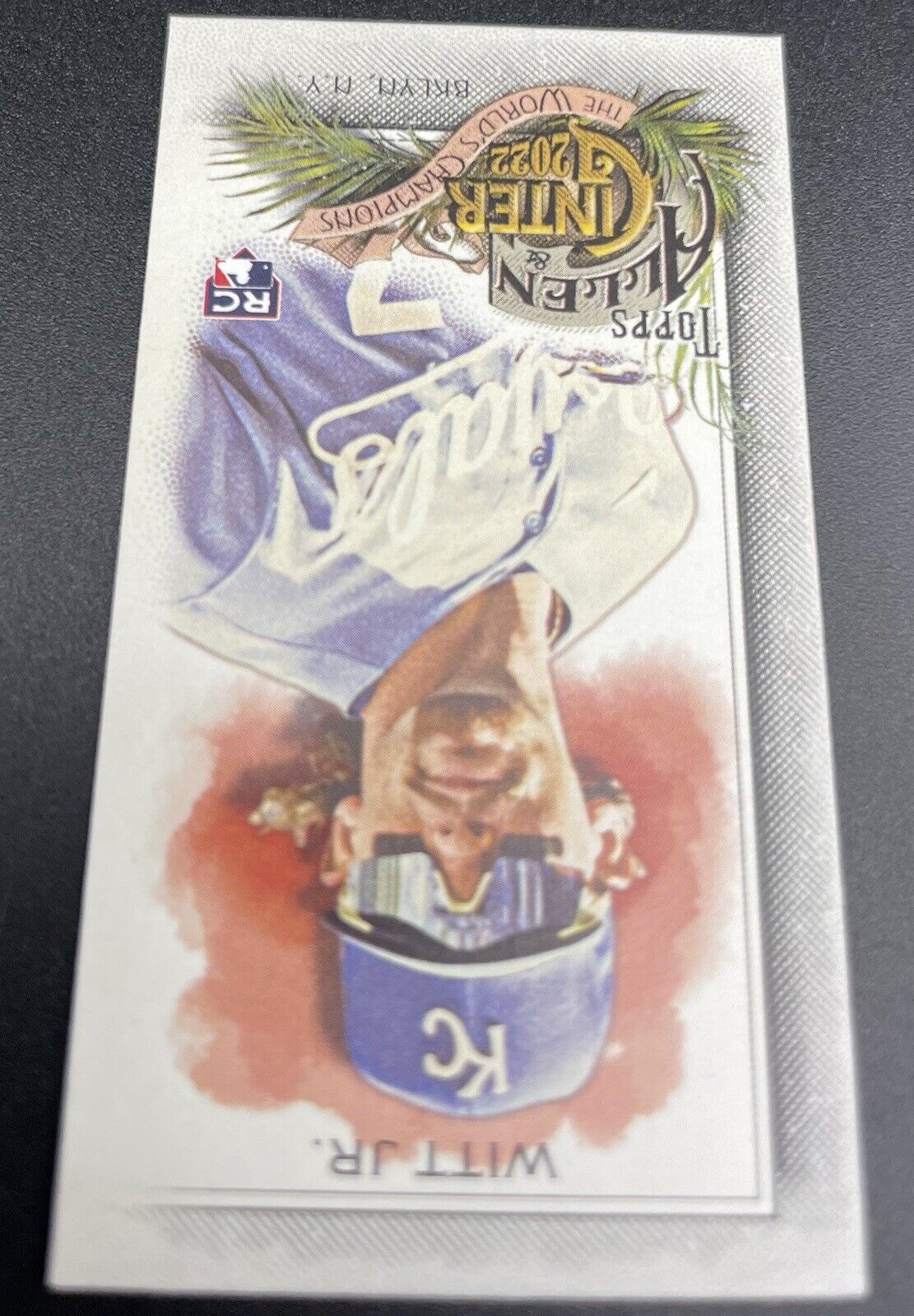 Bobby Witt Jr 2022 Topps Allen & Ginter #250 RC Kansas City Royals Mini Card Ear