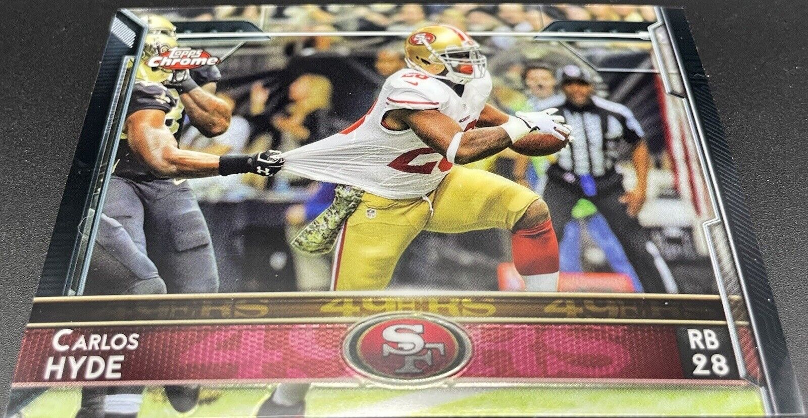 2015 Topps Chrome Carlos Hyde #64 San Francisco 49ers🔥🏈🔥