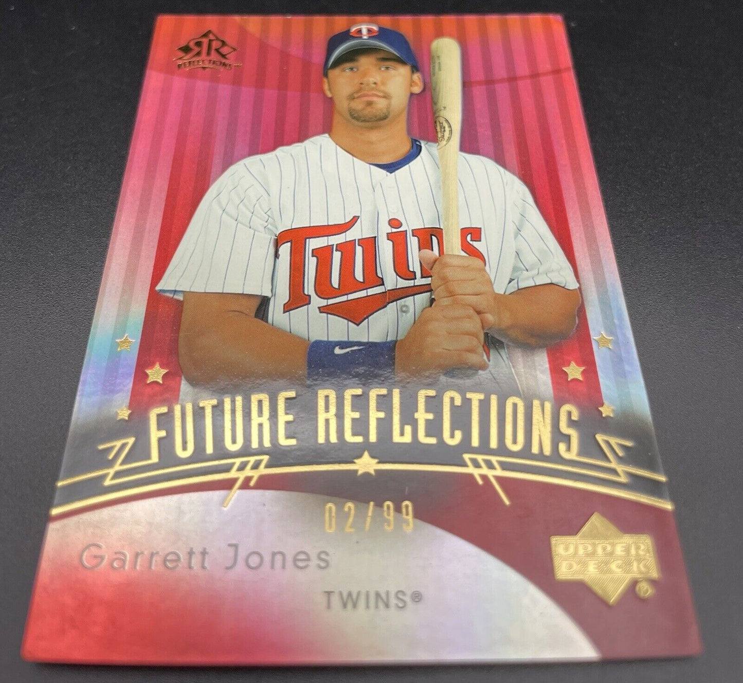 2005 Upper Deck Reflections - Future Reflections Red #227 Garrett Jones /99 (RC)