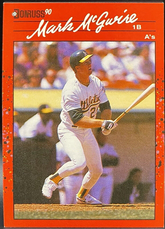 Mark McGwire 1990 Donruss #185 Oakland Athletics  Error Card