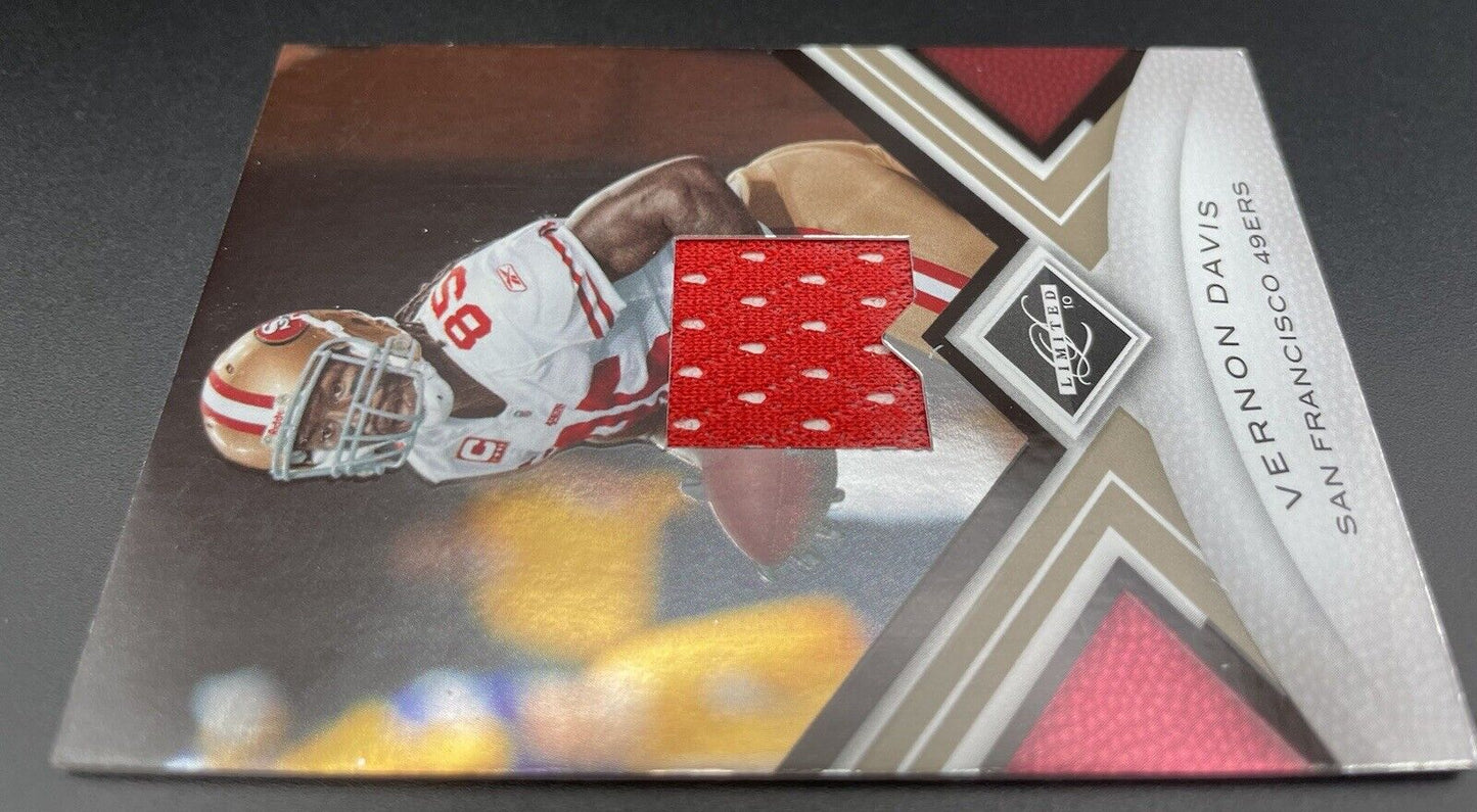 Vernon Davis 2010 Panini limited #84 Patch / 199 San Francisco 49Ers