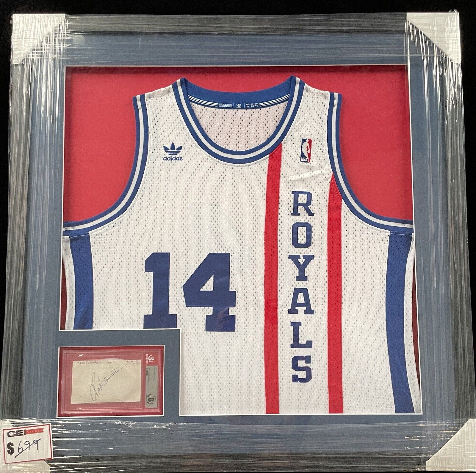 Oscar Robertson COA Autographed Cincinnati Royals Jersey 1971 NBA Champion HOF 