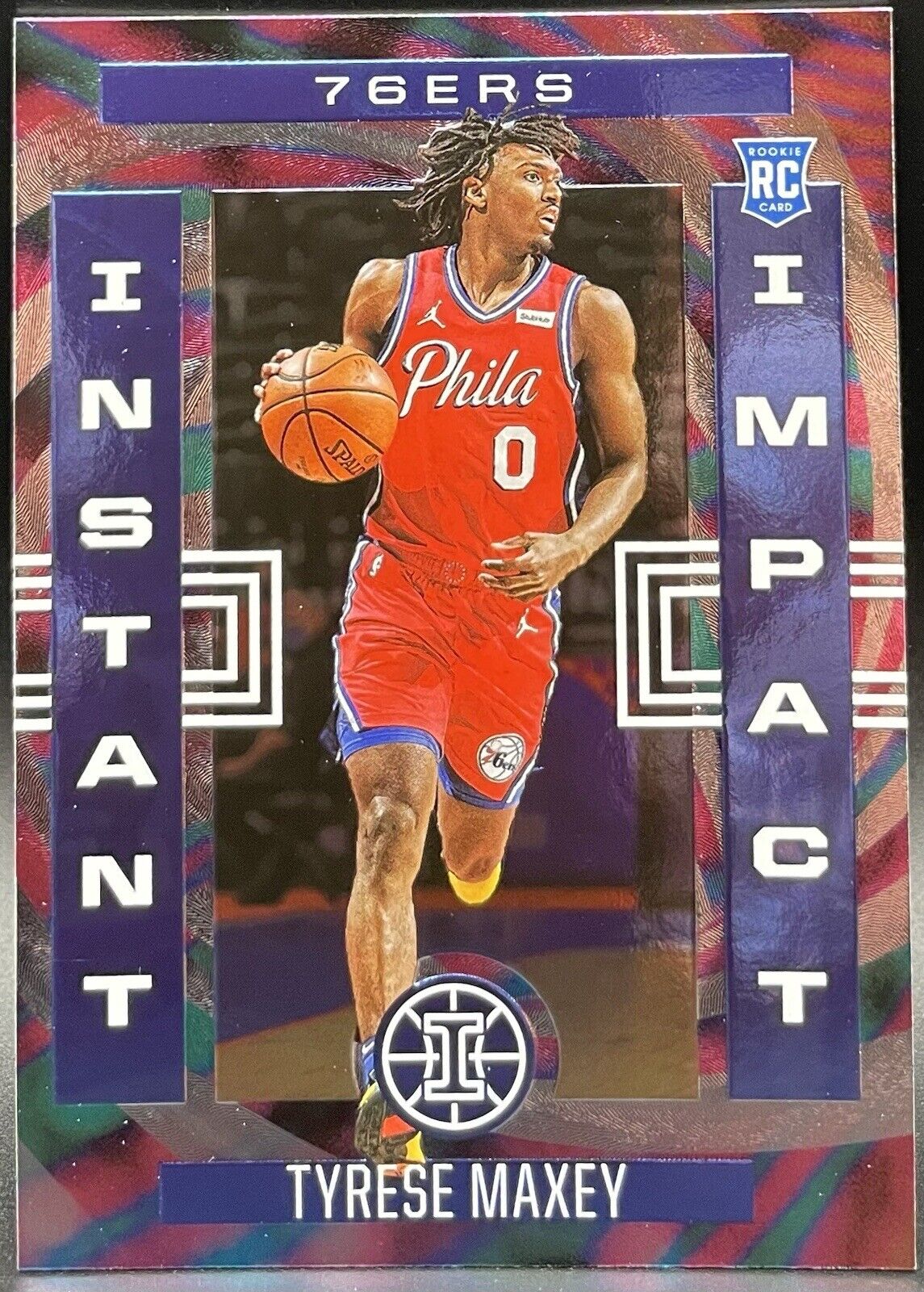 2021 Panini Illusions Basketball Tyrese Maxey Instant Impact #20 RC 76ers