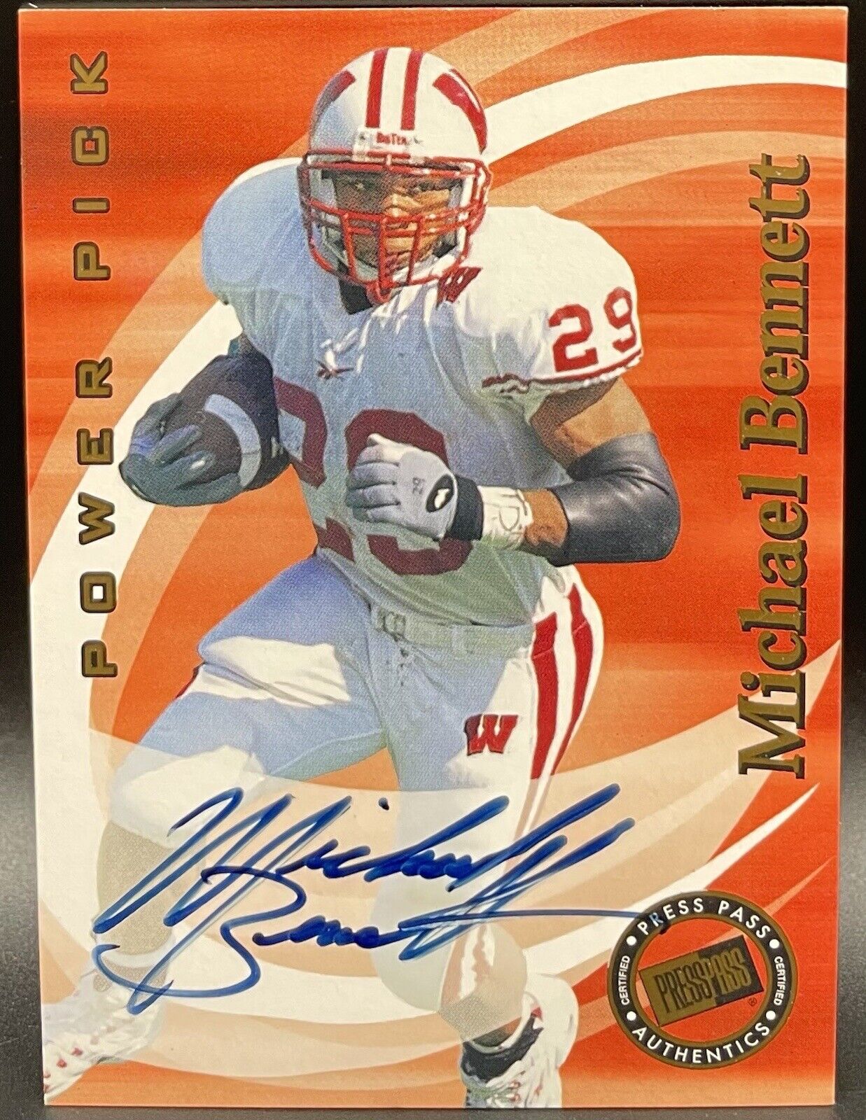 Michael Bennett Autograph 2001 Press Pass #046/250 Minnesota Vikings RC