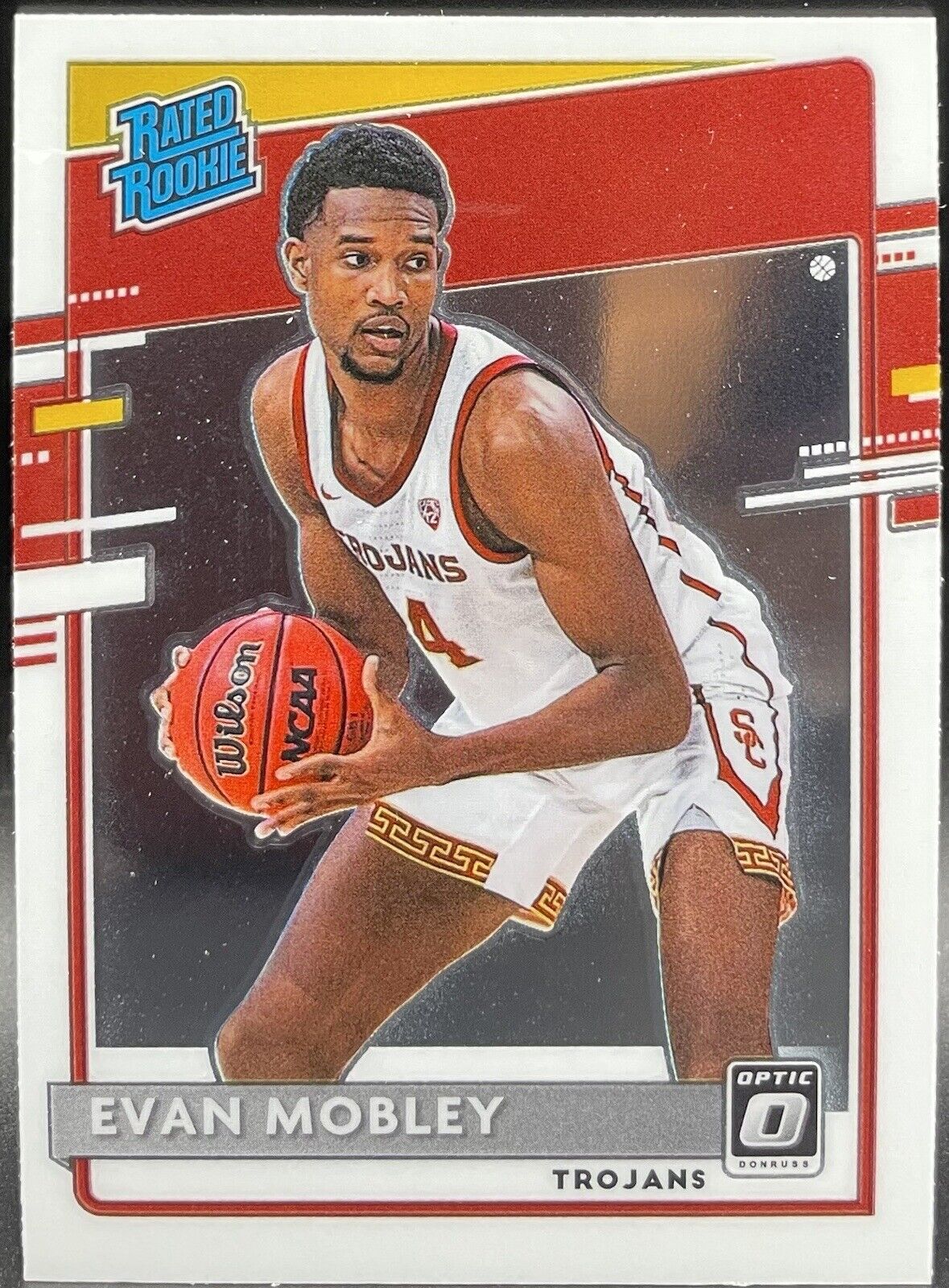 2021 Panini Donruss Optic Evan Mobley Holo Rated Rookie Card #202 CAVS!!!