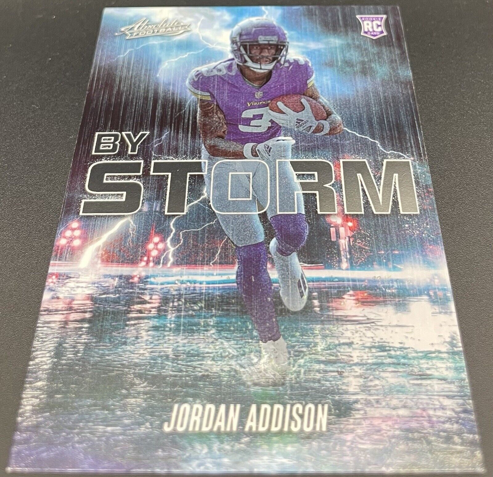 Jordan Addison 2023 Panini Absolute #BST-12 Rookie Card By Storm Minnesota...