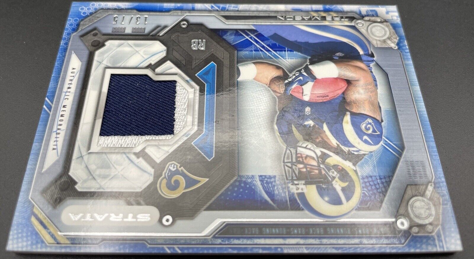 Tre Mason 2014 Topps #SR-TM Strata Patch,  13/75 Los Angeles Rams