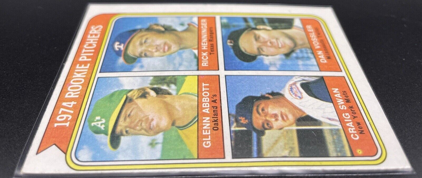 1974 Rookie Pitchers 1975 Topps #602  Glenn Abbott, Dan Vossler 