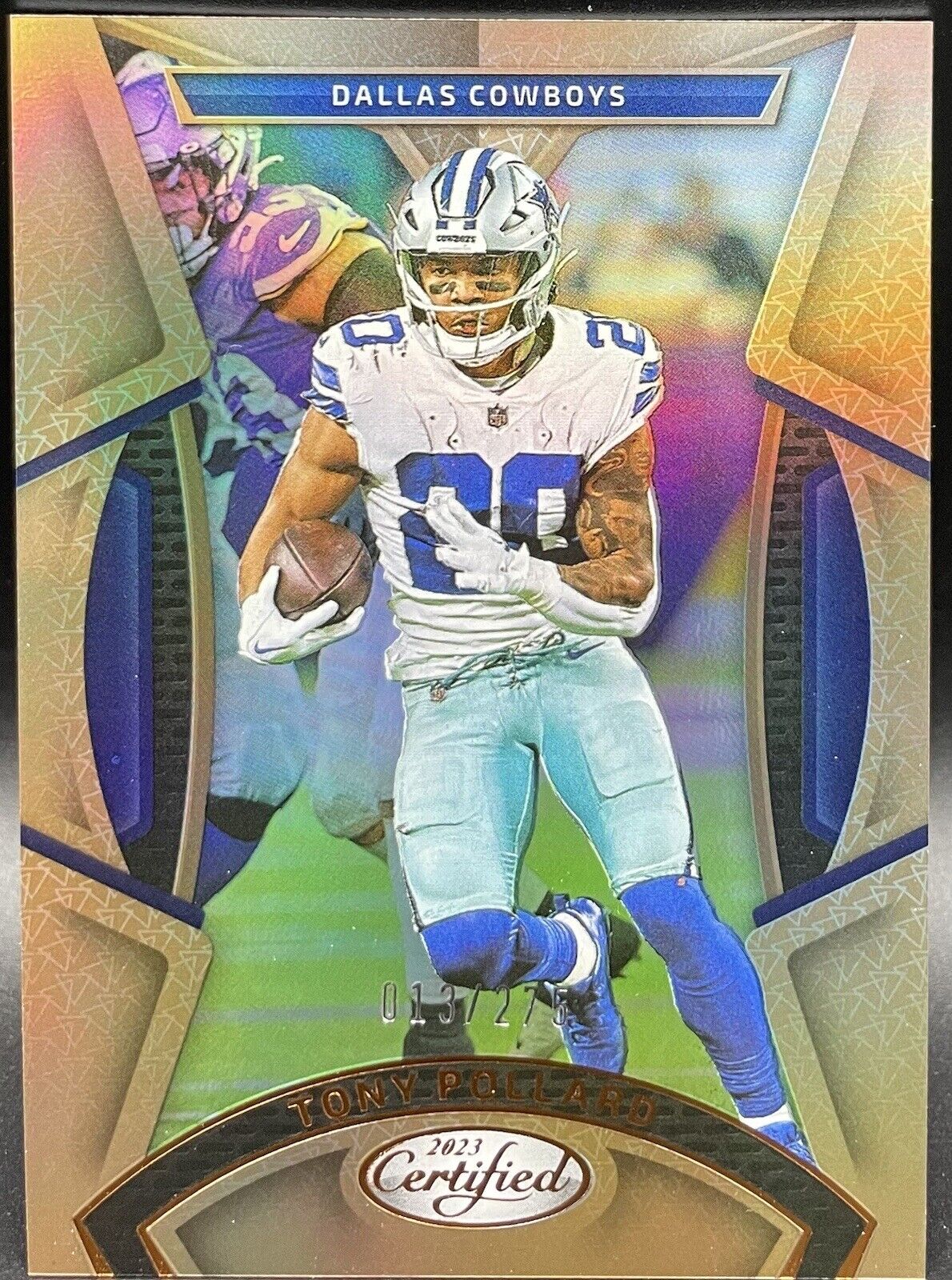 Tony Pollard 2023 Panini Certified - Mirror Bronze #48  /275 Dallas Cowboys ￼