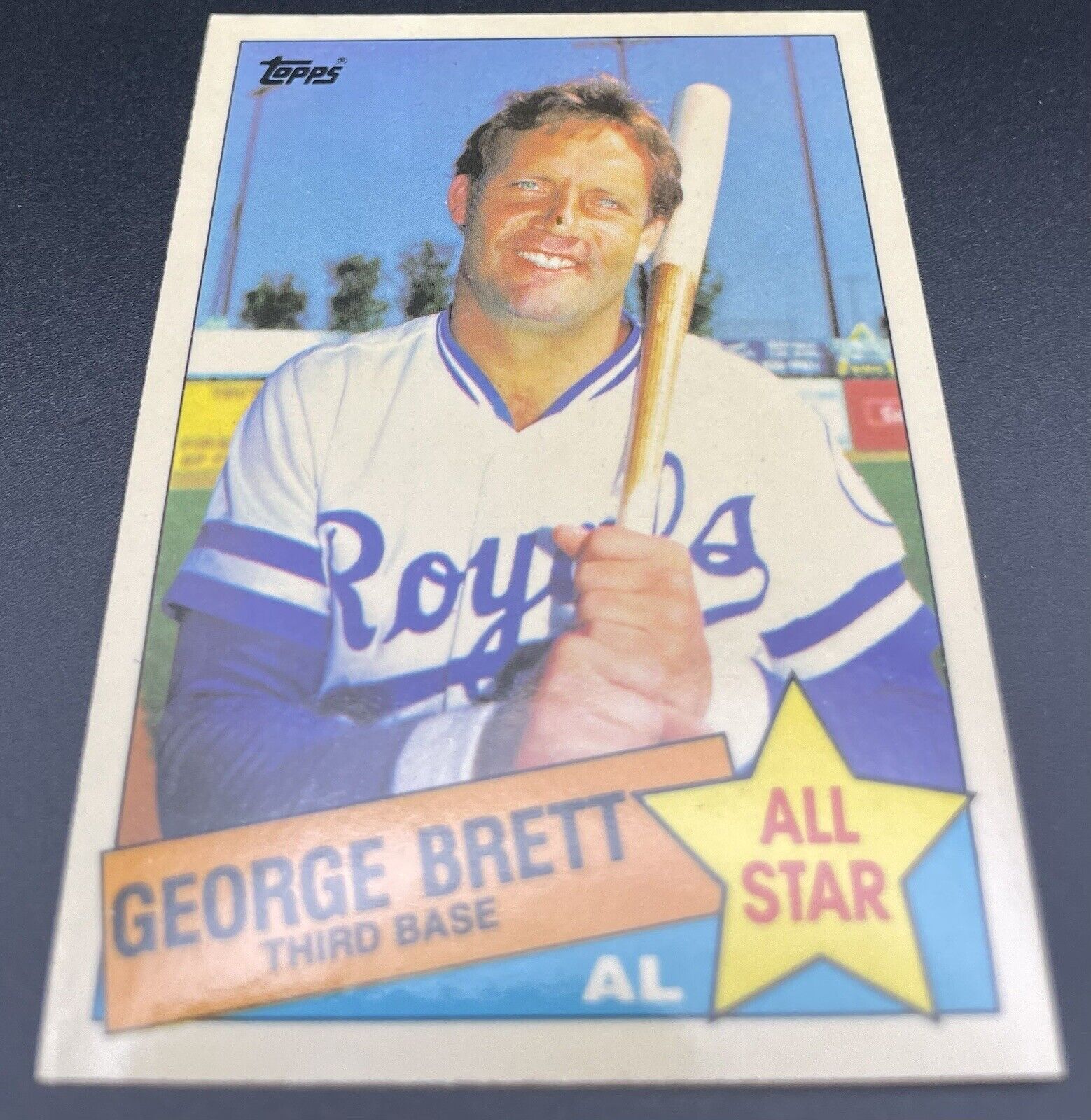 George Brett 1985 Topps Tiffany #703 Kansas City Royals All-Star