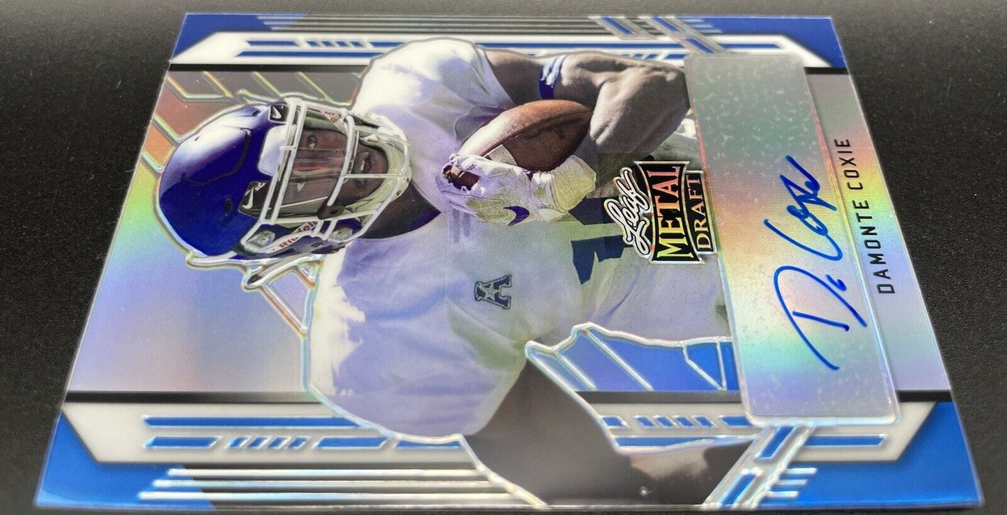 Damonte Coxie 2021 Leaf Metal #PA-DC1  Auto /35 Toronto Argonauts Metal