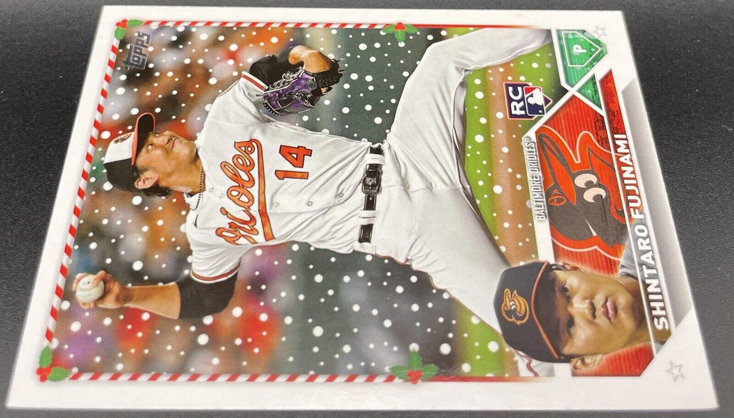 shintaro fujinami 2023 Topps #H41 Rookie Card Holiday Baltimore Orioles 