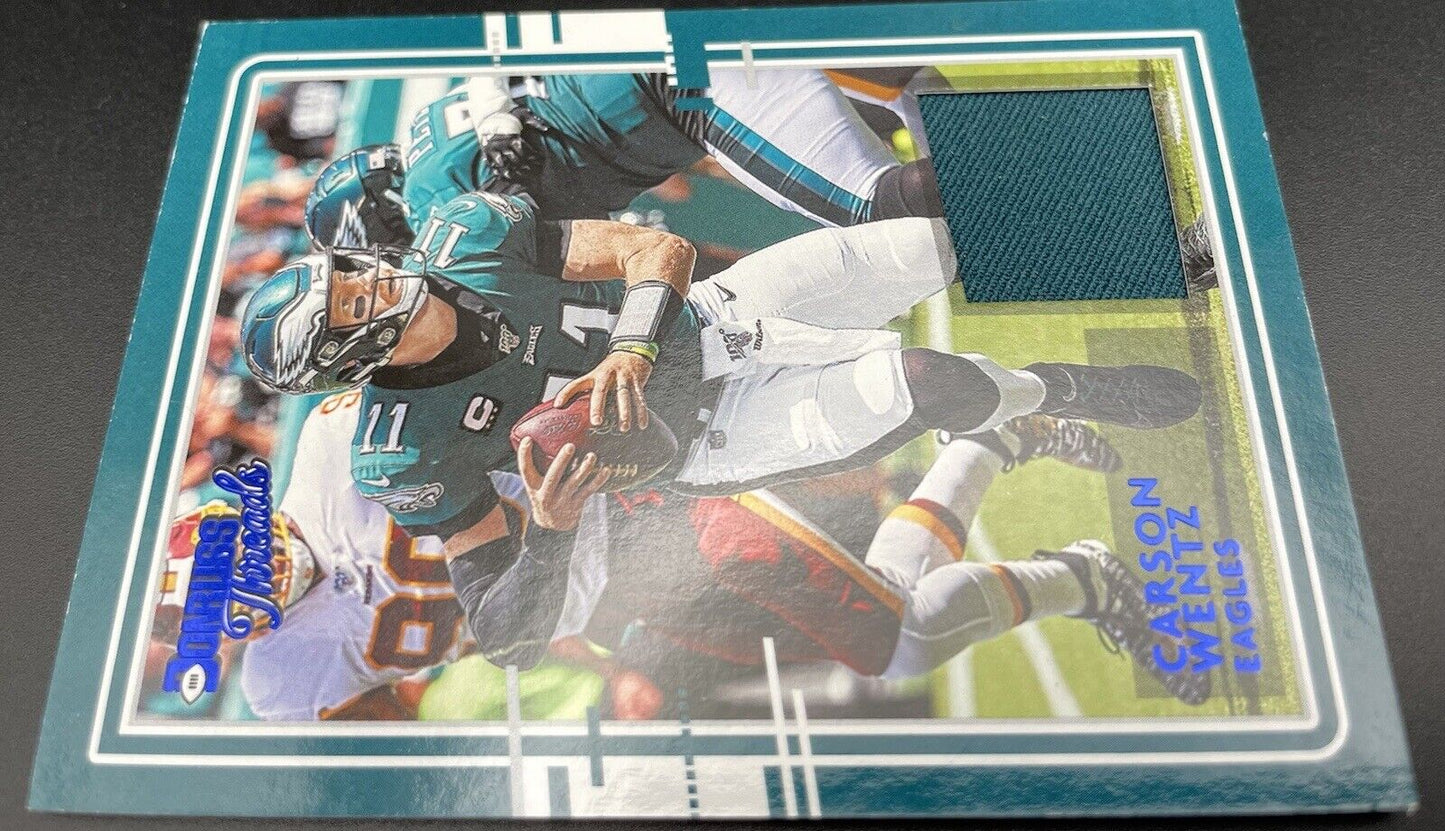 Carson Wentz 2020 Panini Donruss #5 Patch Philadelphia Eagles