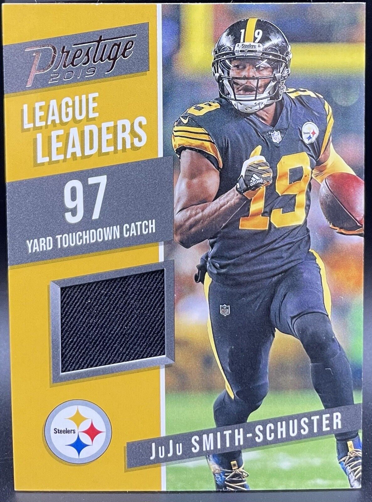 JuJu Smith-Schuster 2019 Panini Prestige League Leaders Patch #LL-JJ Steelers￼