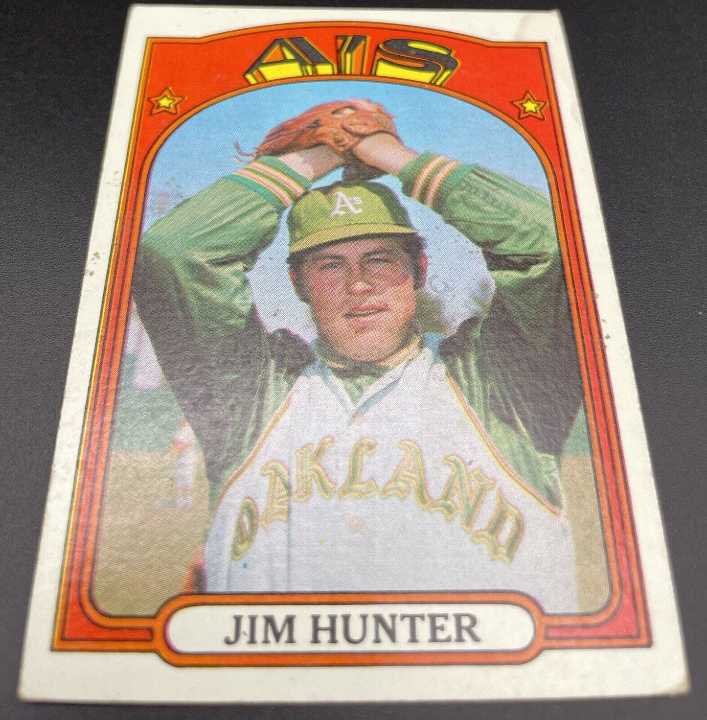 Jim Hunter 1972 Topps #330 1972 World Series Champions Oakland Athletics