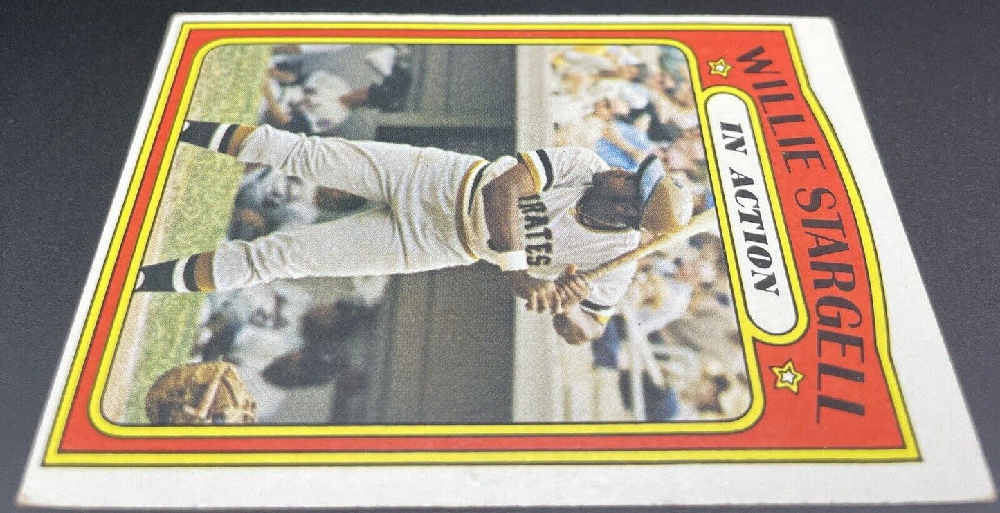 Willie Stargell 1972 Topps #448 In Action Pittsburgh Pirates