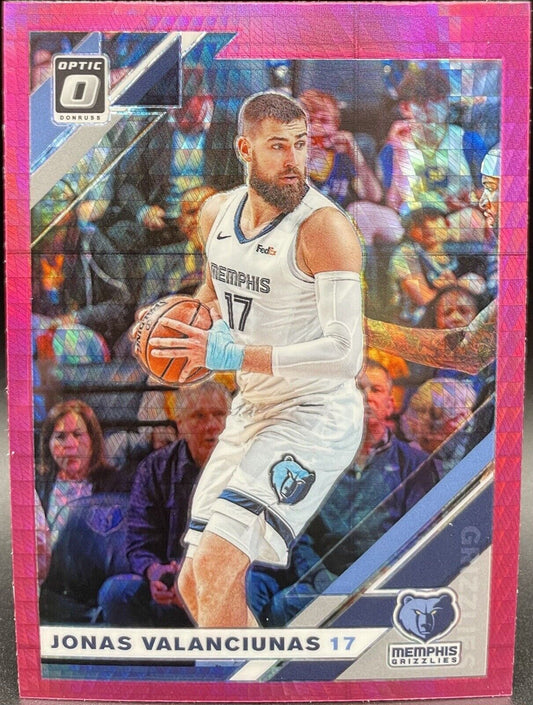 2019 Jonas Valanciunas 2019 Panini Donruss Optic #130 Memphis Grizzlies Pink