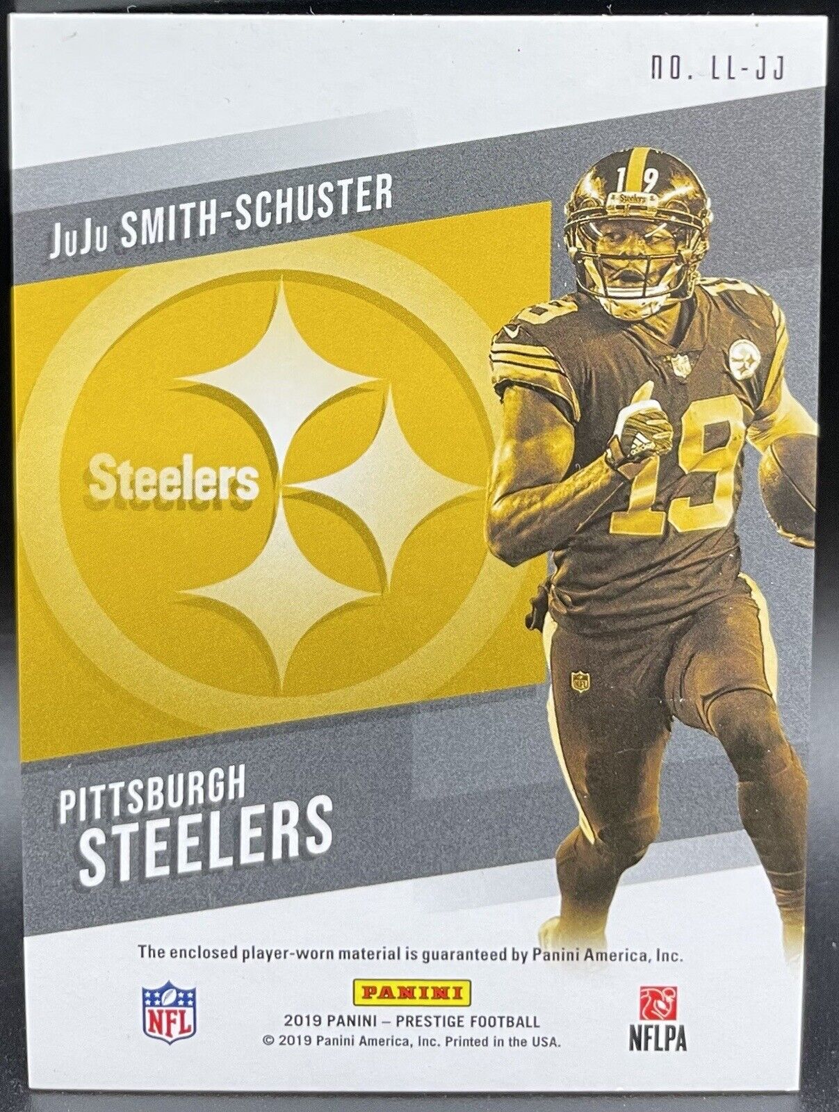 JuJu Smith-Schuster 2019 Panini Prestige League Leaders Patch #LL-JJ Steelers￼