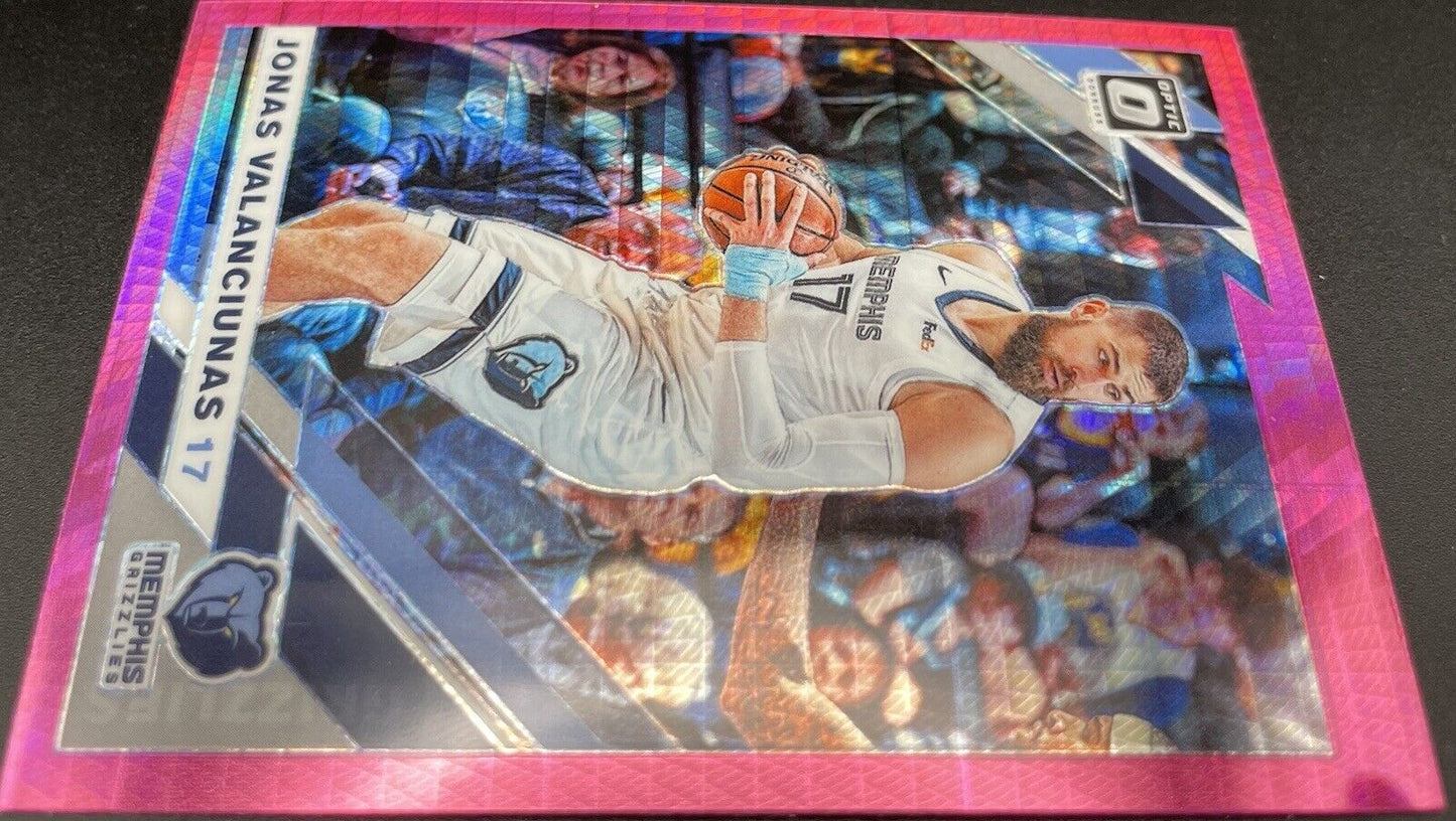 2019 Jonas Valanciunas 2019 Panini Donruss Optic #130 Memphis Grizzlies Pink