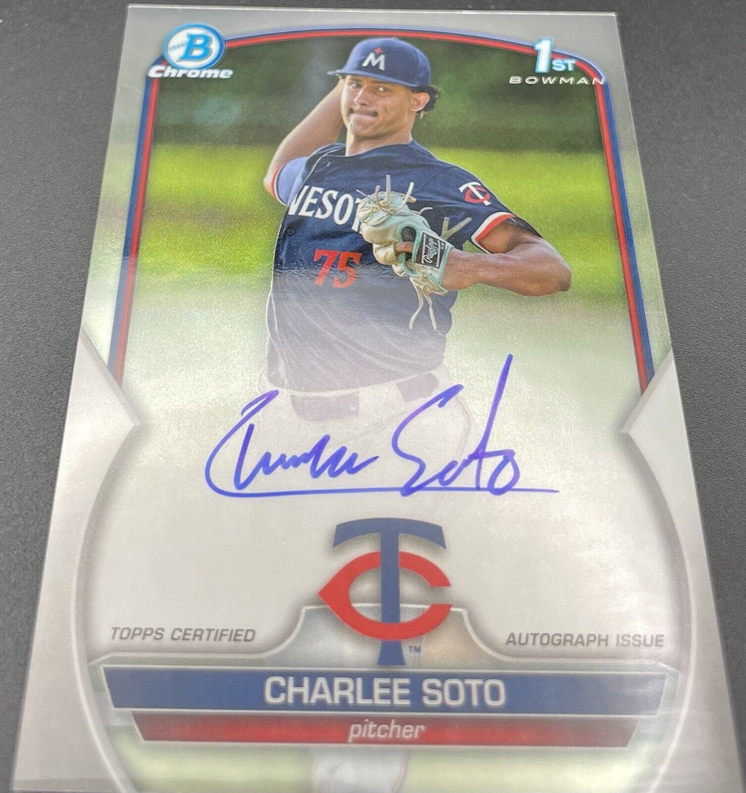 2023 Topps Charlee  Soto  1st Bowman Chrome #CDA-CS AUTO / RC  Minnesota Twins🔥