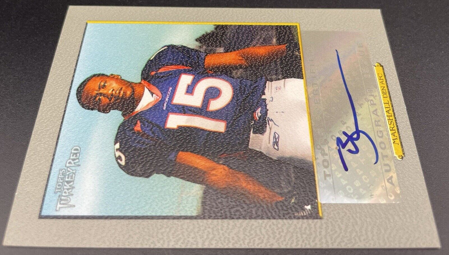 Brandon Marshall 2006 Topps # TRA-BM AUTOGRAPH, Rookie, Denver Broncos